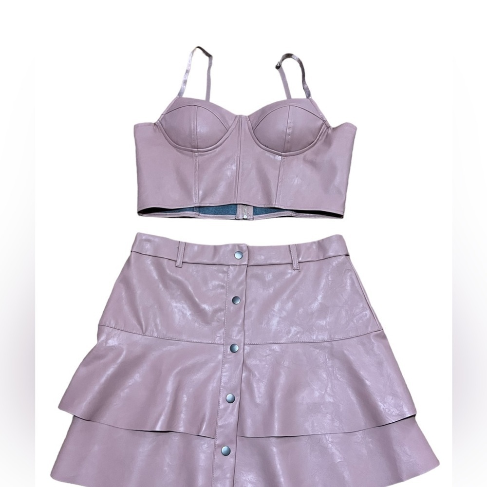 Haute Monde pleather set L